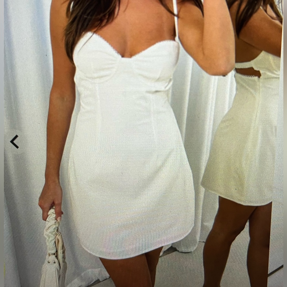 White Beginning Boutique Mini Dress